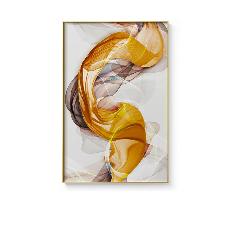 Abstract Yellow Grey Canvas Painting Home Decor Abstract Yellow Grey Canvas Painting Home Decor
